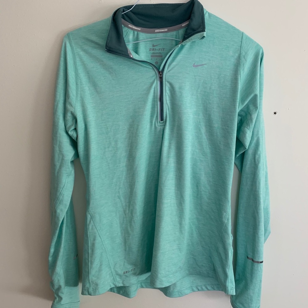 Mint Green Nike Dri-Fit Quarter Zip